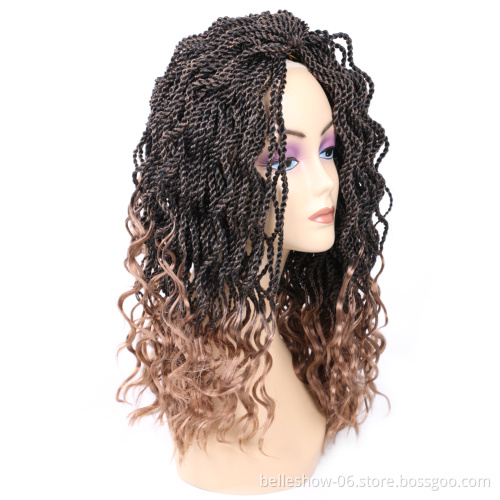 Hot sell 14'inch 35 stands Synthetic crochet braids synthetic small curly crochet senegalese twist braids hair